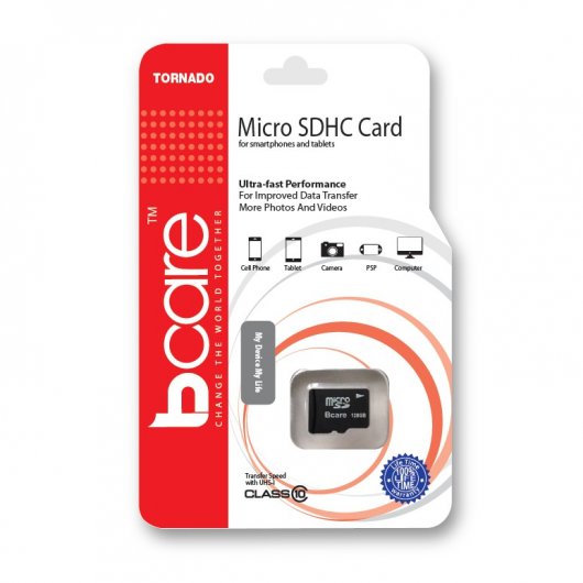 Bcare Tornado Micro SD 128Gb Class 10