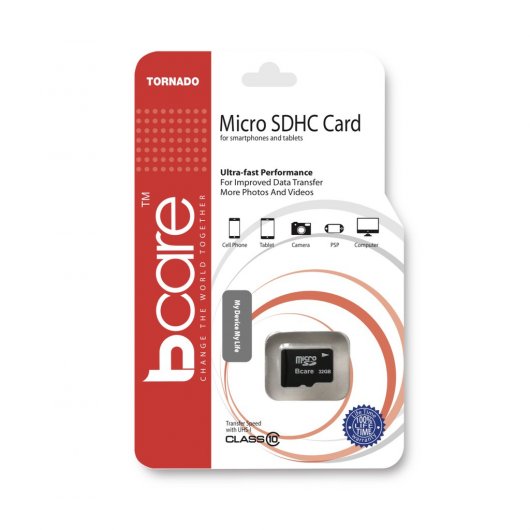 Bcare Tornado Micro SD 32Gb Class 10