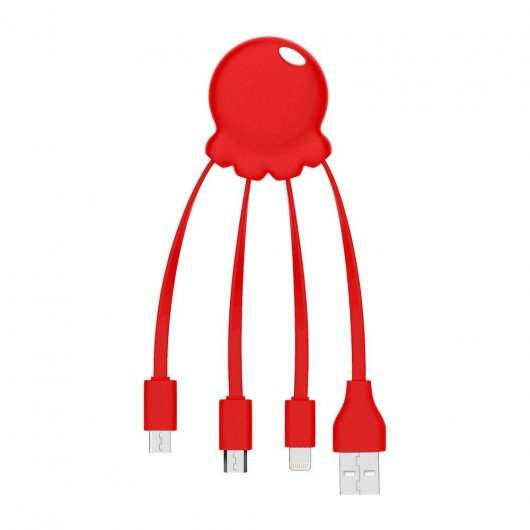 Xoopar Octopus Charging Cable Red